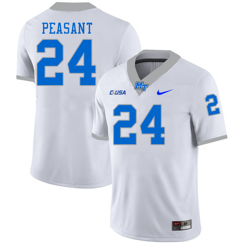 Men-Youth #24 Frank Peasant Middle Tennessee State Blue Raiders 2023 College Football Jerseys Stitch